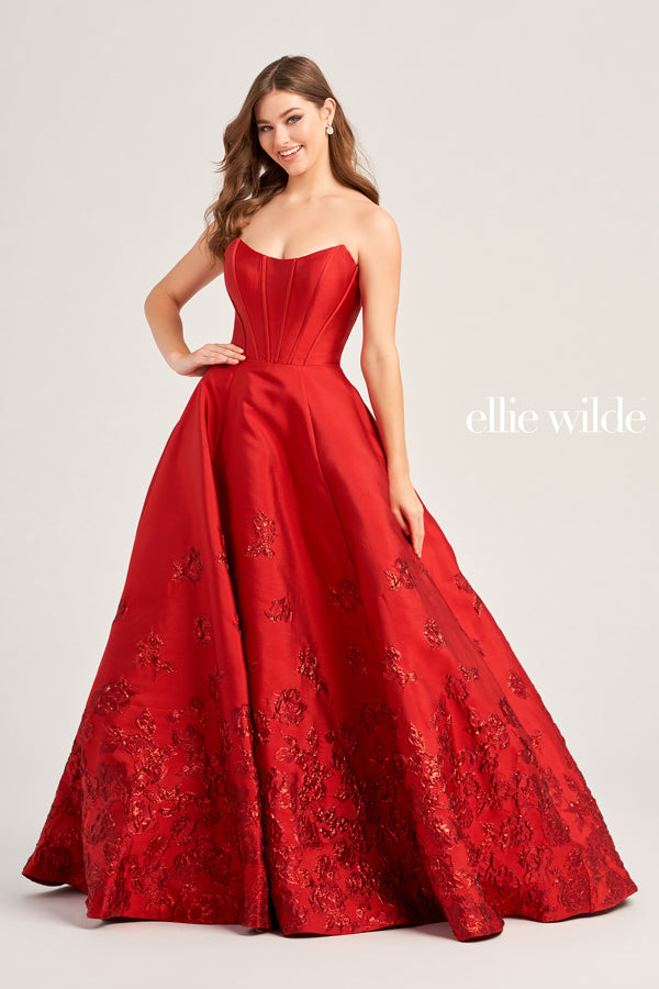 strapless open back dress Prom Dress 57253