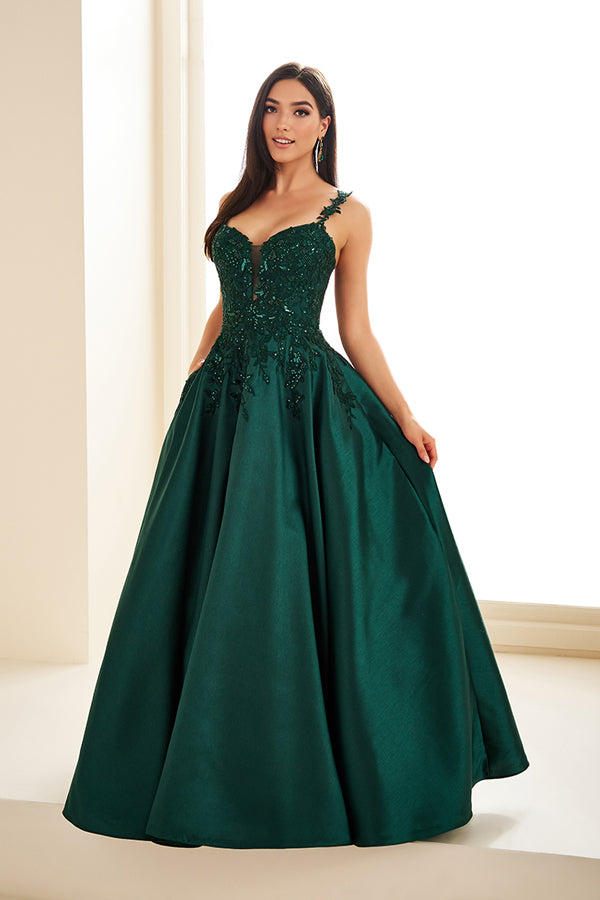 emerald green dress christmas Missord Draping Emerald Green Dress XH2158 Online Sale – MISS ORD main image 1