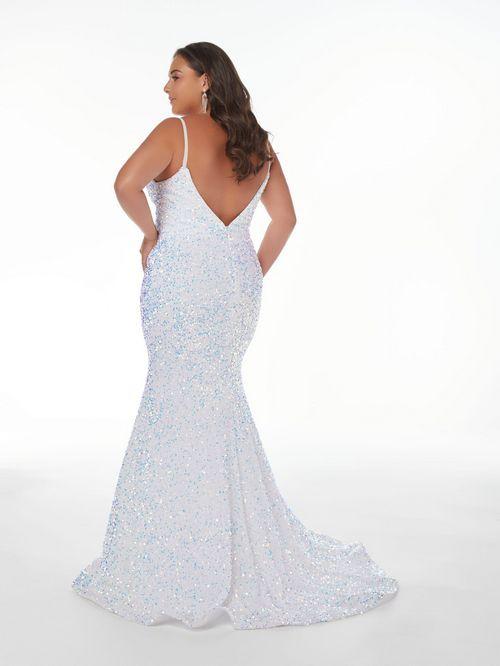 white prom dress