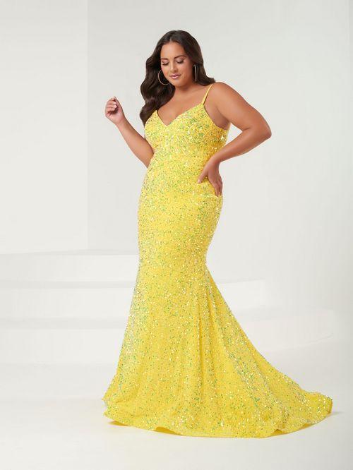 yellow grad dress