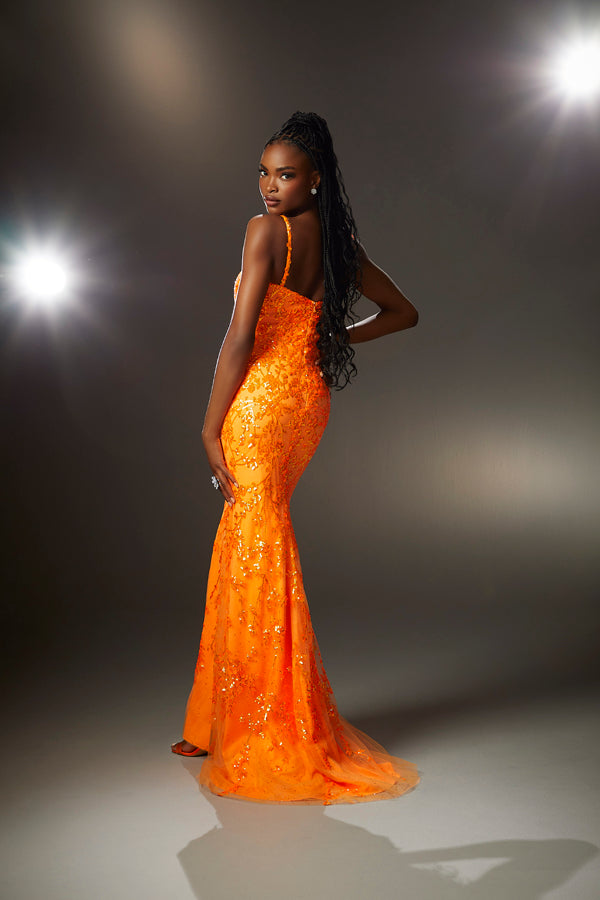 Burnt Orange Formal Dress Orange Mermaid Dress Shiny Orange Mermaid Long Prom Dresses V-neck Lace Burnt Orange Formal Dress Orange Mermaid Dress Shiny Orange Mermaid Long Prom Dresses V-neck Lace